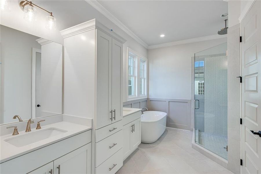 Furnished interior view inside a new home in , Dacula (Image 16).