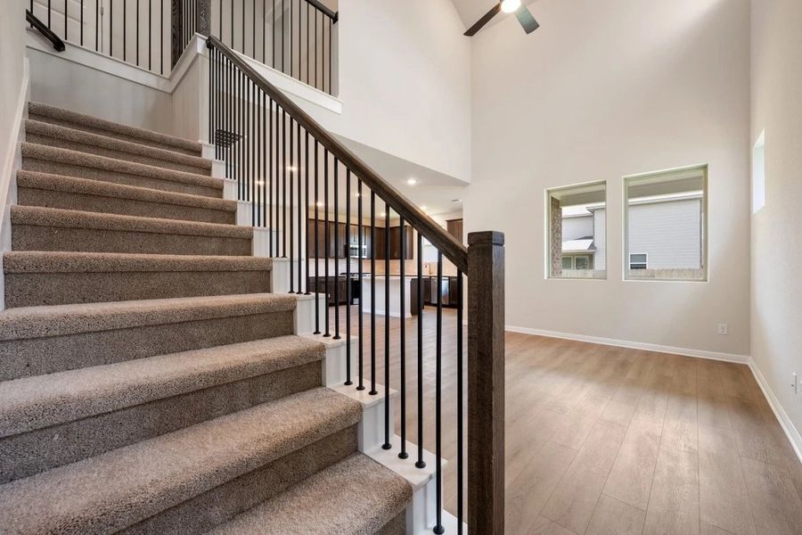Spacious, unfurnished interior of a new home in La Cima, San Marcos (Image 17). Spacious, unfurnished interior of a new home in La Cima, San Marcos (Image 17).