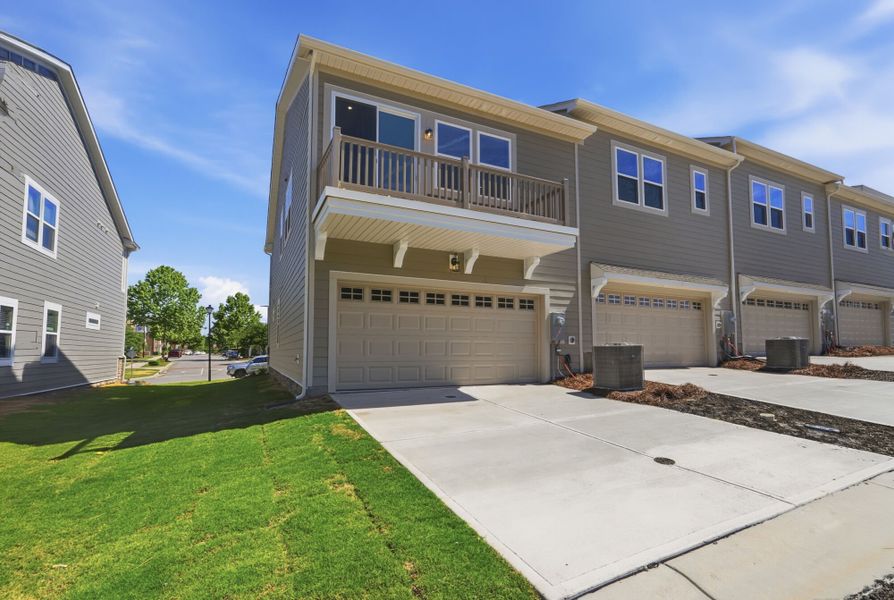 Front exterior of a new home in Bratton Pointe, Rock Hill, SC, highlighting curb appeal (Image 17).