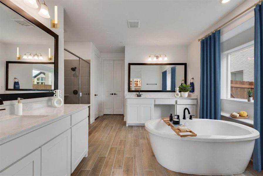 Furnished interior view inside a new home in Cedar Ridge Estates, Grand Prairie (Image 10).