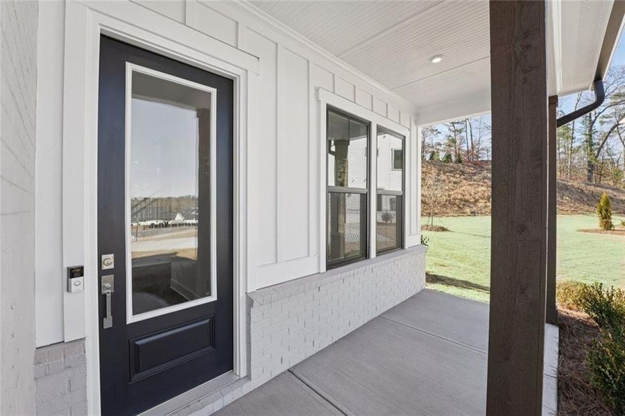 Exterior details and patio area of a home in Sterling Pointe, Cumming (Image 34).