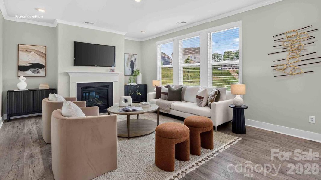 Furnished interior view inside a new home in Westport, York (Image 23).