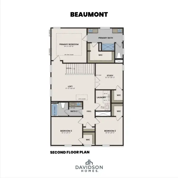 2D floor plan layout of this home in Bradshaw Farms, Mount Juliet, TN (Image 3).