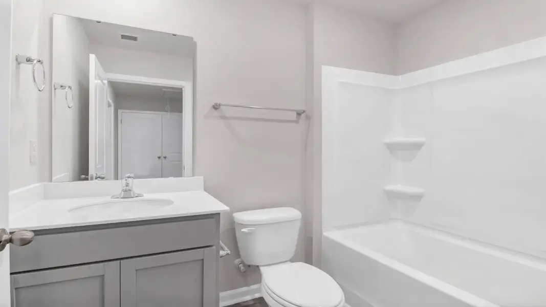 Furnished interior view inside a new home in Hunter's Branch Townhomes, Hopkins (Image 9).