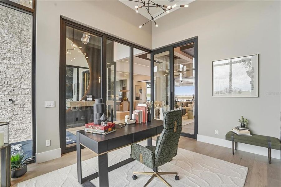 Furnished interior view inside a new home in , Sarasota (Image 36).