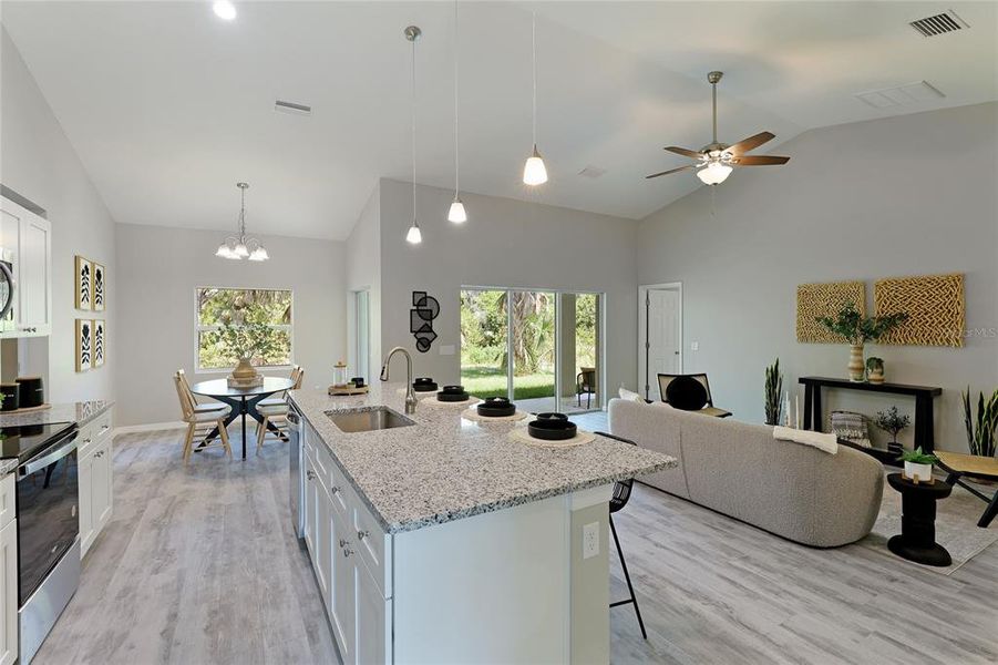 Furnished interior view inside a new home in , North Port (Image 19). Furnished interior view inside a new home in , North Port (Image 19).