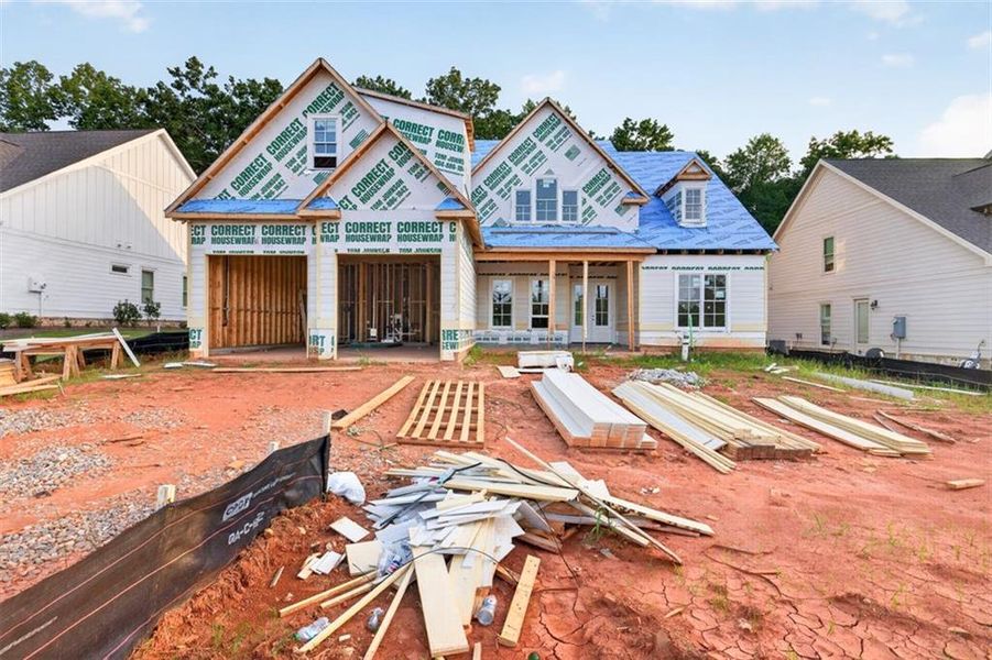 In-progress construction of a new home in , Statham, GA (Image 15).