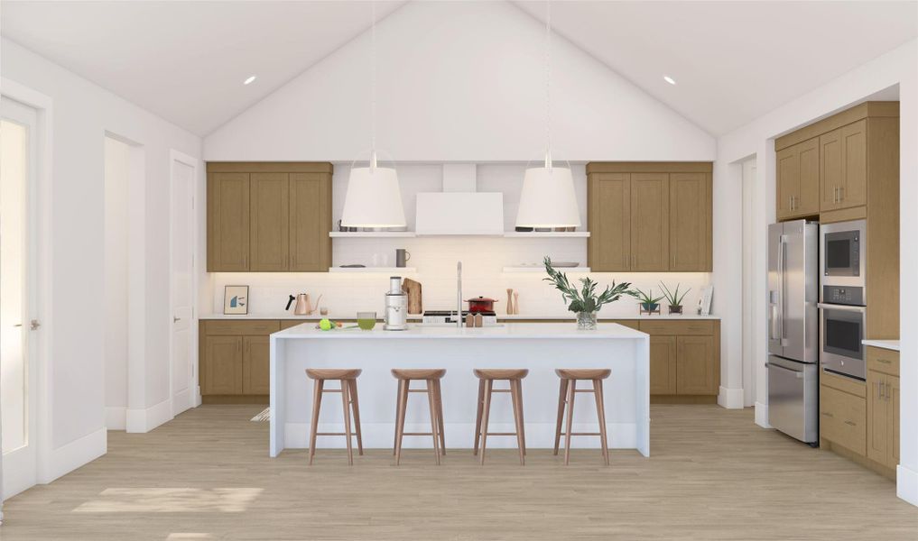 Gourmet island kitchen (*Artist rendering used for illustration purposes only.) Gourmet island kitchen (*Artist rendering used for illustration purposes only.)