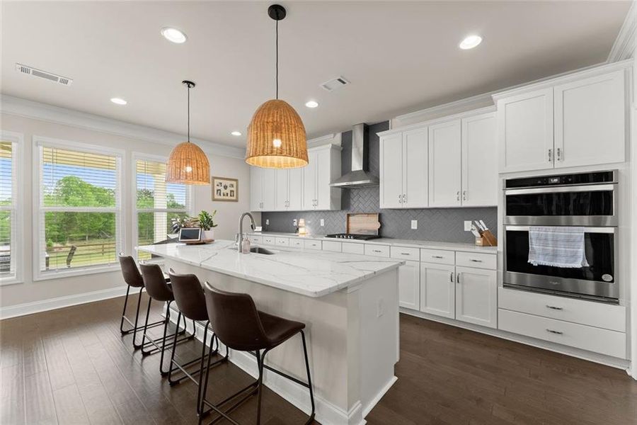 Furnished interior view inside a new home in , Dacula (Image 39).