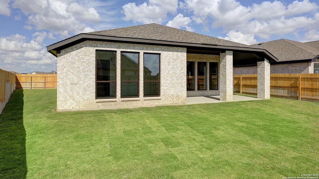 Exterior details and patio area of a home in Alsatian Oaks 50', Castroville (Image 18). Exterior details and patio area of a home in Alsatian Oaks 50', Castroville (Image 18).