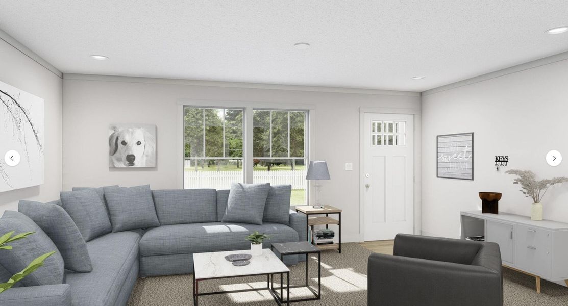 Furnished interior view inside a new home in , Summerville (Image 6). Furnished interior view inside a new home in , Summerville (Image 6).