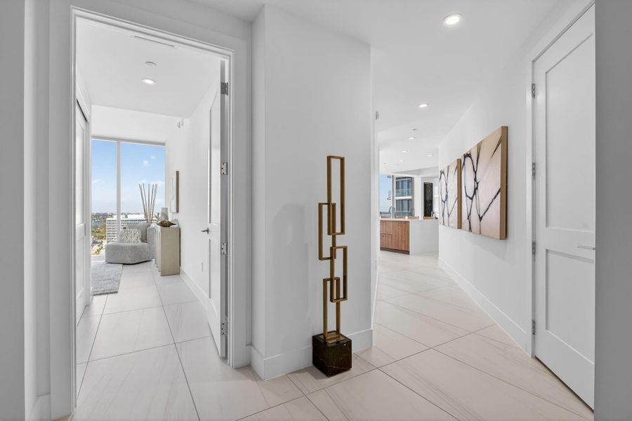 Furnished interior view inside a new home in , Fort Lauderdale (Image 32).