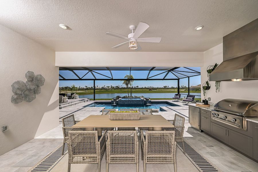 Representative furnished interior of a home built from the Key West II by Homes by WestBay in Crosswind Ranch, Parrish (Image 9).