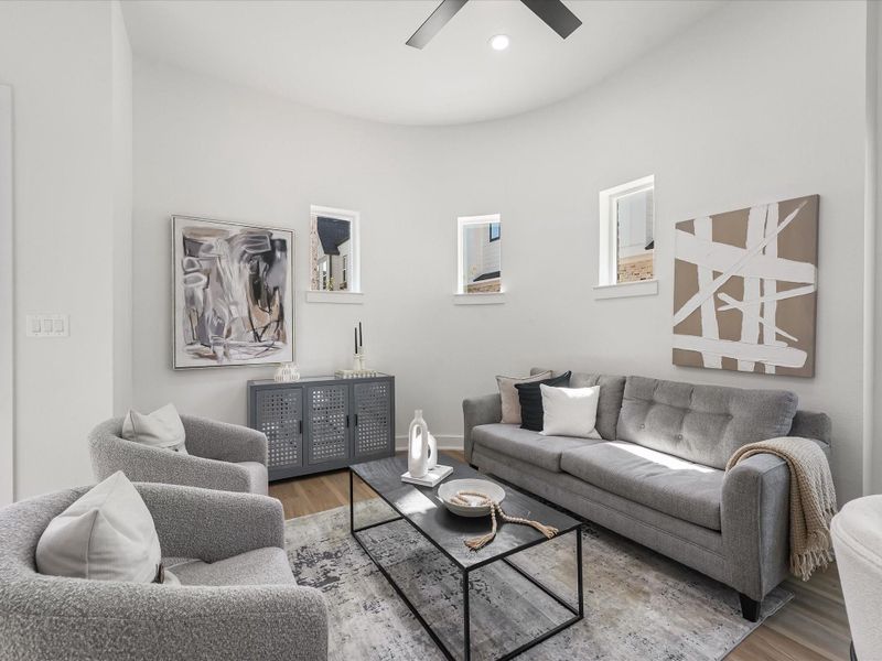 Furnished interior view inside a new home in , Houston (Image 11).