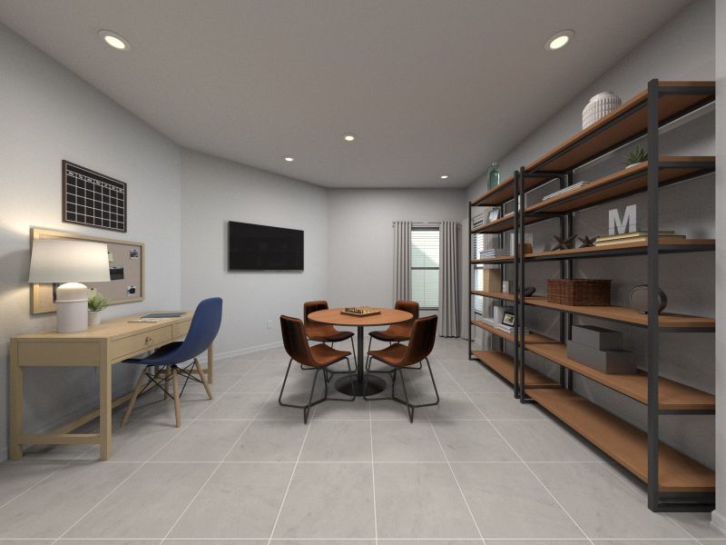 Rendering of the Griffin teen room.