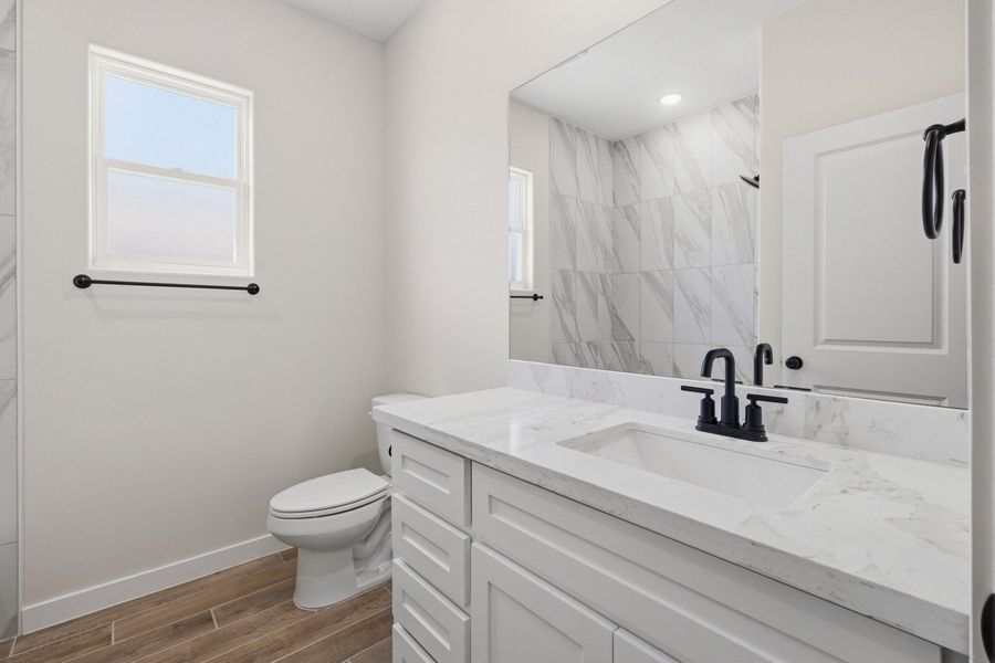 Furnished interior view inside a new home in The Heights at Riverbend II, Brownsville (Image 5).