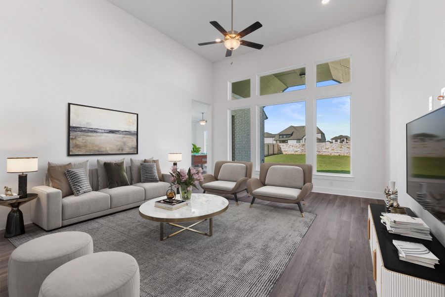 Open Concept Family Room - Virtually Staged Open Concept Family Room - Virtually Staged