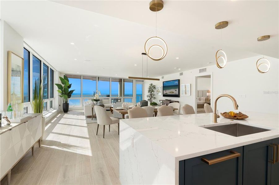 Furnished interior view inside a new home in , Sarasota (Image 14).