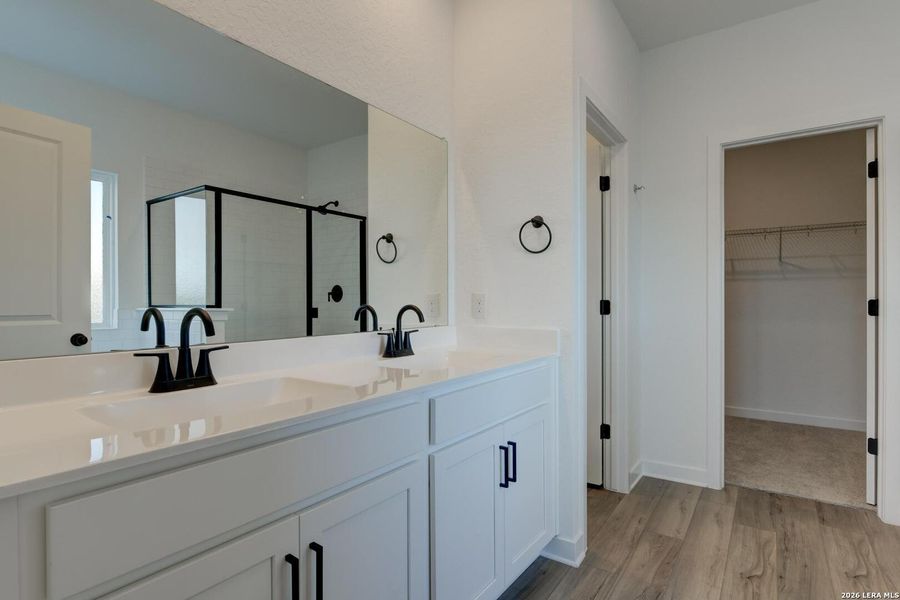 Furnished interior view inside a new home in Nopal Valley, San Antonio (Image 9).