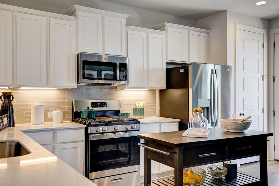 Furnished interior view inside a new home in Center 45, Round Rock (Image 17).