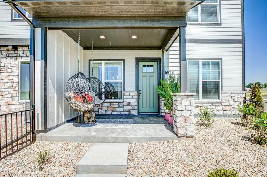 Representative exterior details of a home built from the The Timberline by Landmark Homes in Highlands at Fox Hill, Longmont (Image 4). Representative exterior details of a home built from the The Timberline by Landmark Homes in Highlands at Fox Hill, Longmont (Image 4).