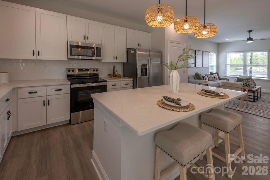Furnished interior view inside a new home in , Charlotte (Image 12).