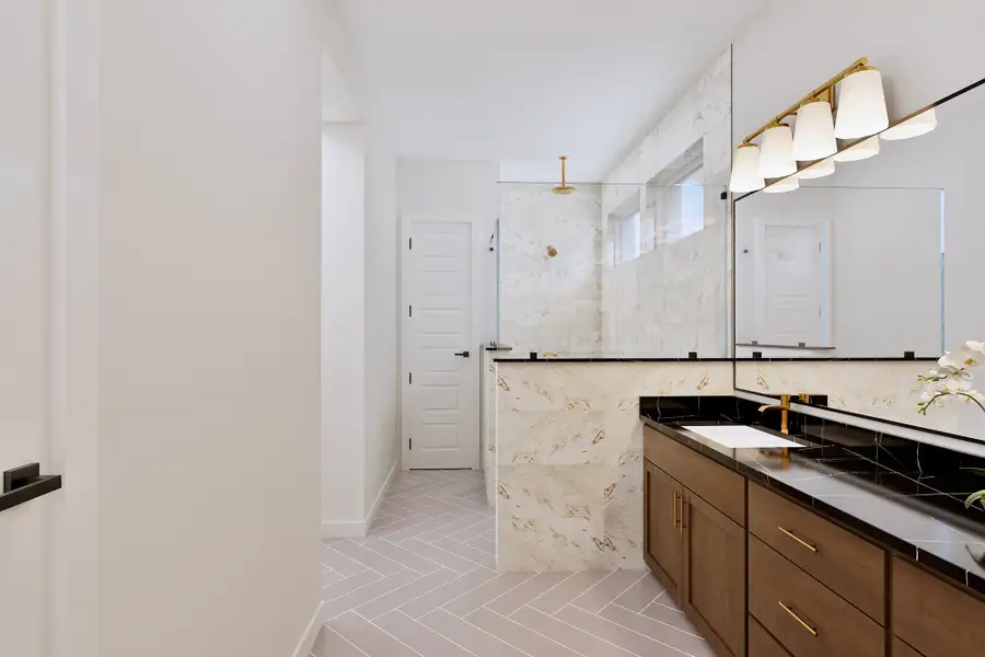 Representative furnished interior of a home built from the The Begonia by David Weekley Homes in Audubon – Vision Collection, Magnolia (Image 4).