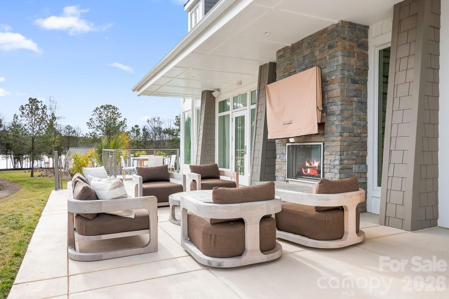 One of the Outdoor Firepits at The Beacon Club