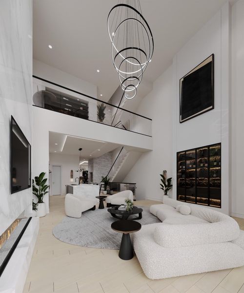 Furnished interior view inside a new home in , Houston (Image 11).