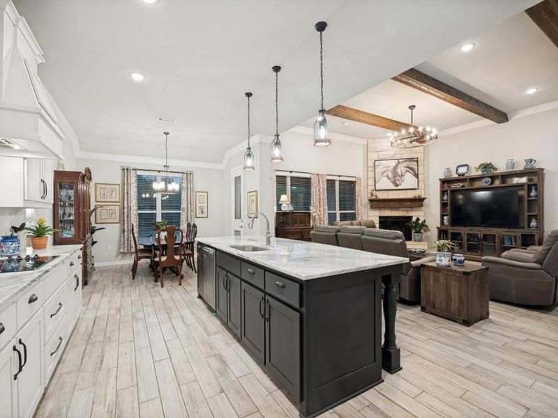 Furnished interior view inside a new home in Vista Oaks Estates, Royse City (Image 13).