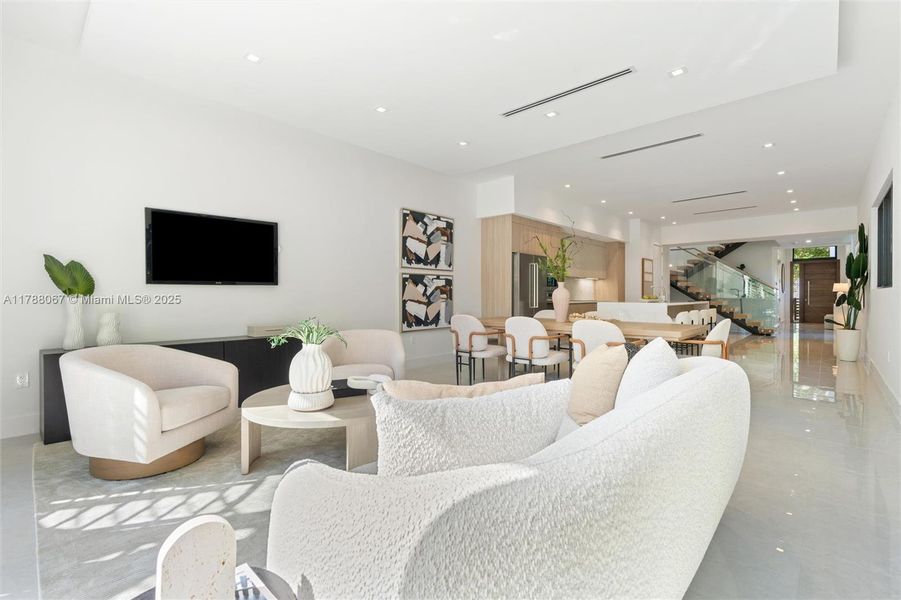 Furnished interior view inside a new home in , Miami (Image 11). Furnished interior view inside a new home in , Miami (Image 11).