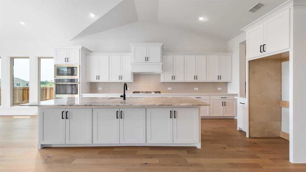 Furnished interior view inside a new home in Terraces 72', Rockwall (Image 7). Furnished interior view inside a new home in Terraces 72', Rockwall (Image 7).