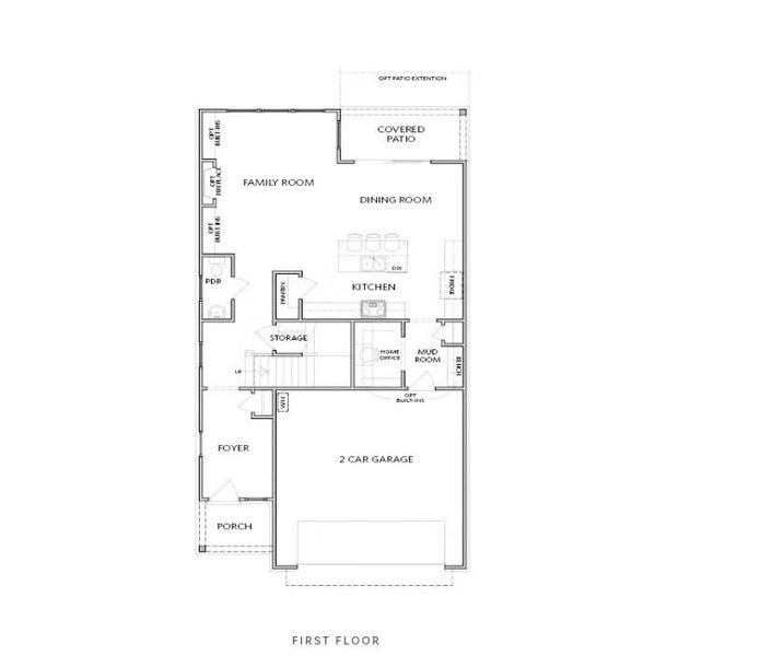 2D floor plan layout of this home in Palisades Single Family, Cumming, GA (Image 2).