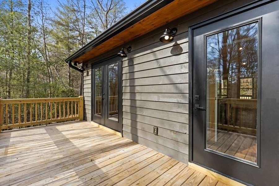 Exterior details and patio area of a home in , Morganton (Image 19).