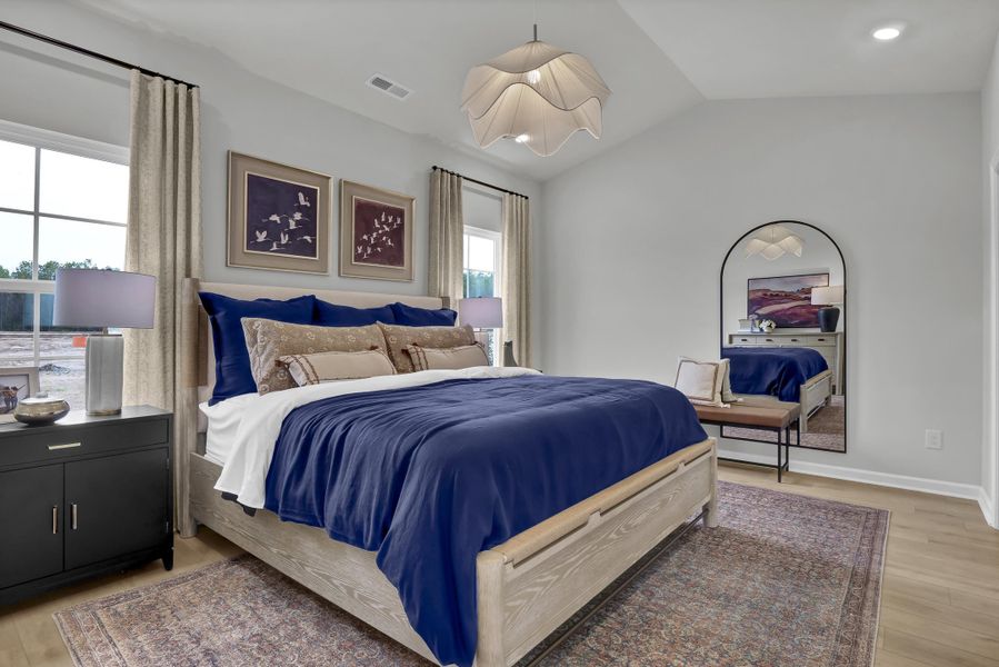Furnished interior view inside a new home in Fairway Woods at Wyboo, Manning (Image 17). Furnished interior view inside a new home in Fairway Woods at Wyboo, Manning (Image 17).