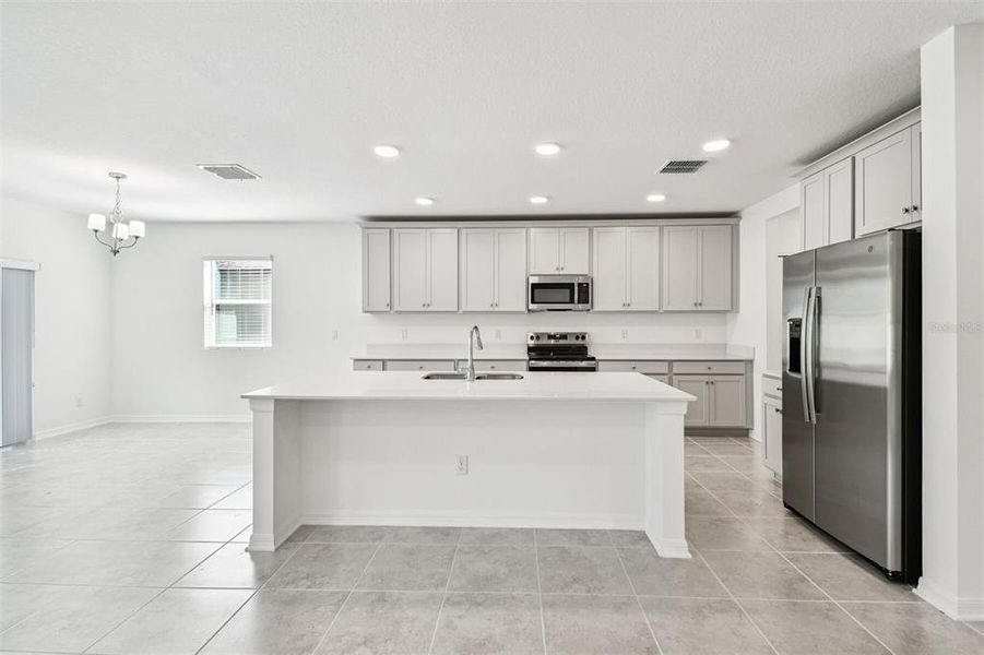 Furnished interior view inside a new home in Meadow Oaks, Hudson (Image 10).