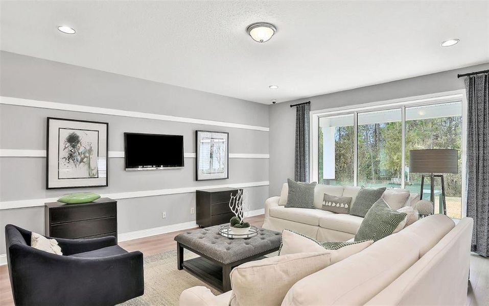 Furnished interior view inside a new home in Wilford Preserve, Orange Park (Image 17). Furnished interior view inside a new home in Wilford Preserve, Orange Park (Image 17).