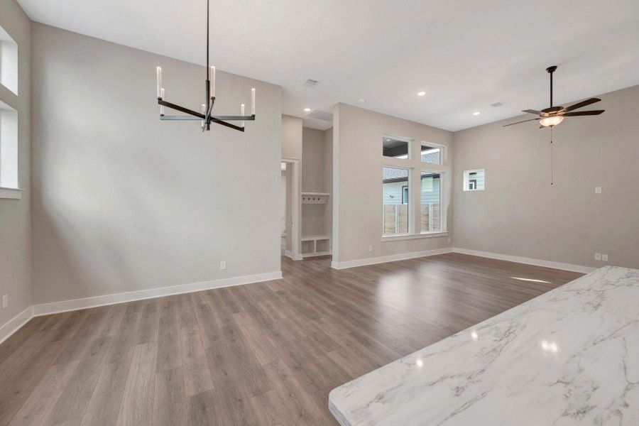 Spacious, unfurnished interior of a new home in Two Step Farm - Landmark Row Collection, Montgomery (Image 19). Spacious, unfurnished interior of a new home in Two Step Farm - Landmark Row Collection, Montgomery (Image 19).