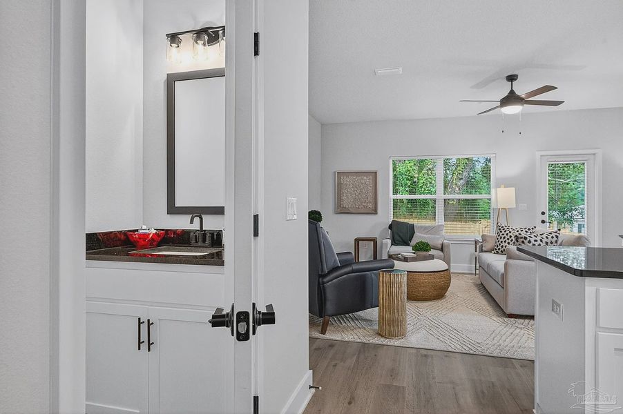 Furnished interior view inside a new home in Lexlee Estates, Pensacola (Image 8).