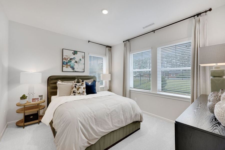 Representative furnished interior of a home built from the Cobblestone by Taylor Morrison in Buffalo Townes, Garner (Image 16).