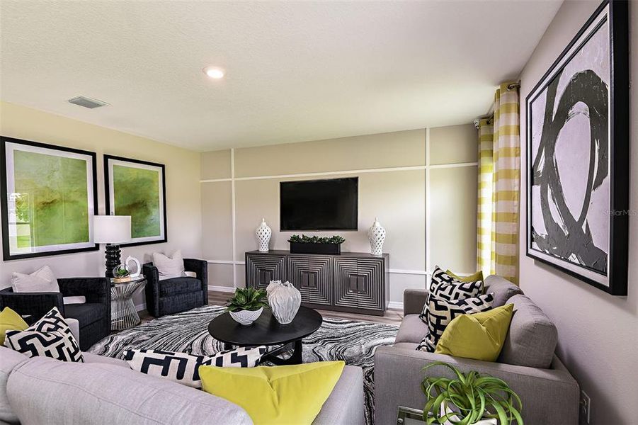 Furnished interior view inside a new home in Two Rivers, Zephyrhills (Image 5). Furnished interior view inside a new home in Two Rivers, Zephyrhills (Image 5).