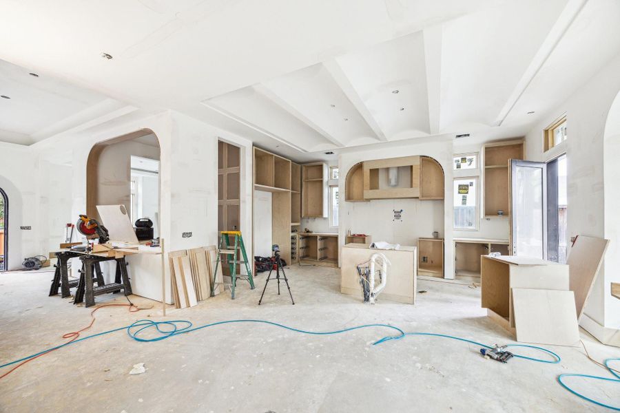 Island Kitchen with a Wet-Bar to the left to also serive the Formal Dining Room.