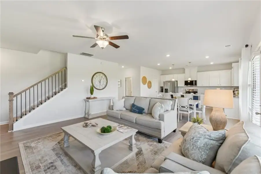 Furnished interior view inside a new home in The Hills at Cedar Creek, Winder (Image 40).