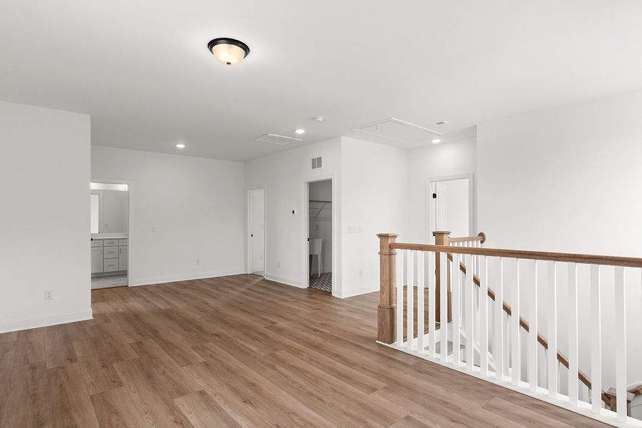Representative unfurnished interior of a home built from the The Cypress by RobuckHomes in East & Mason, Wilmington (Image 16). Representative unfurnished interior of a home built from the The Cypress by RobuckHomes in East & Mason, Wilmington (Image 16).