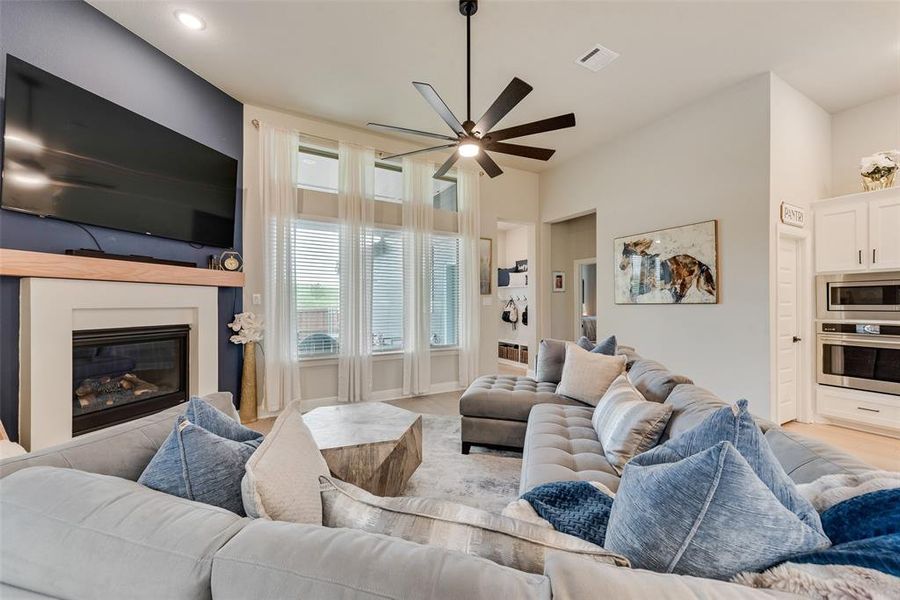 Furnished interior view inside a new home in Karis - Village Series, Crowley (Image 7). Furnished interior view inside a new home in Karis - Village Series, Crowley (Image 7).