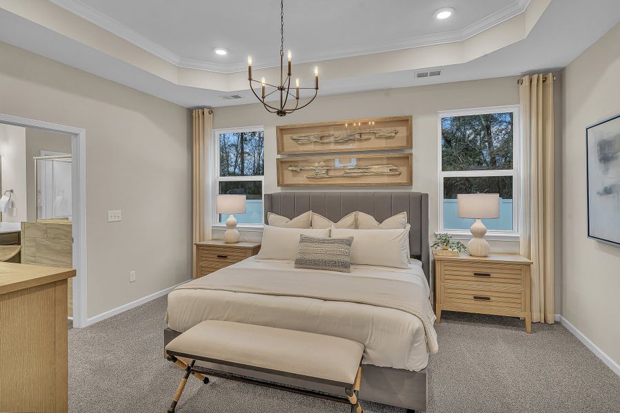 Representative furnished interior of a home built from the The Wave Crest by Chesapeake Homes in Bridgewater - Shorehaven Village, Little River (Image 8).
