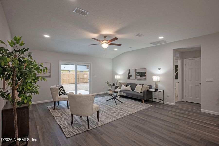 Furnished interior view inside a new home in , Jacksonville (Image 32). Furnished interior view inside a new home in , Jacksonville (Image 32).