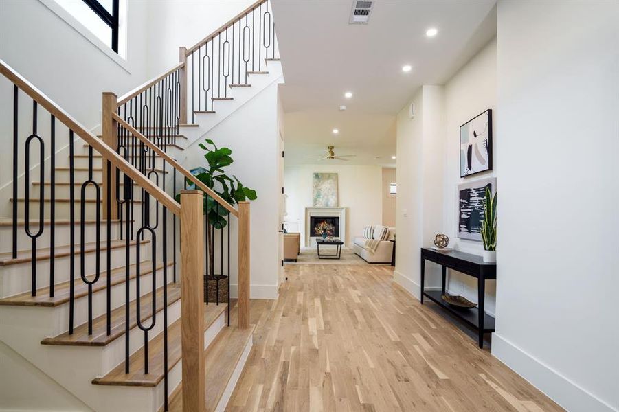 Furnished interior view inside a new home in , Dallas (Image 27).
