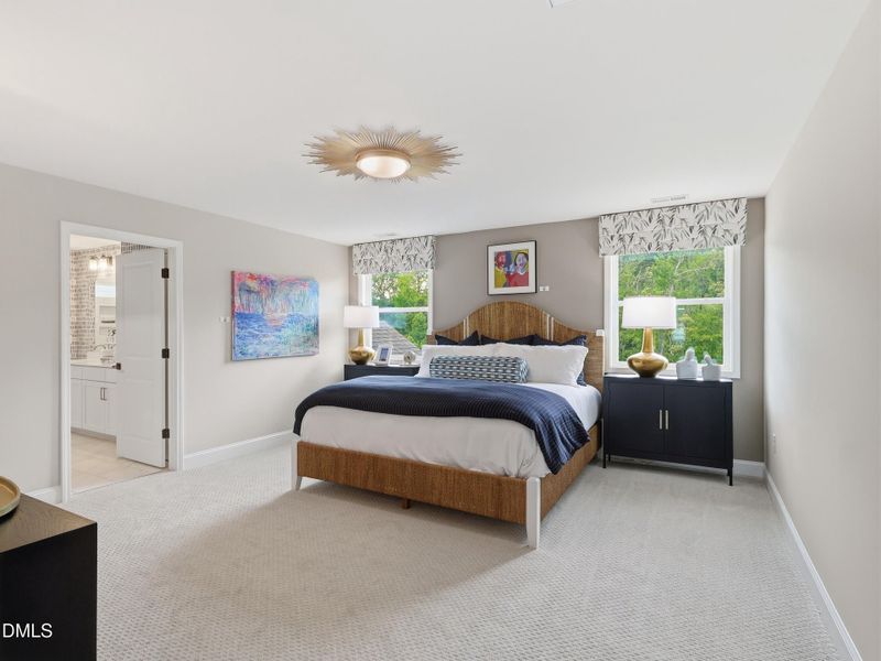 Furnished interior view inside a new home in The View, Durham (Image 36).
