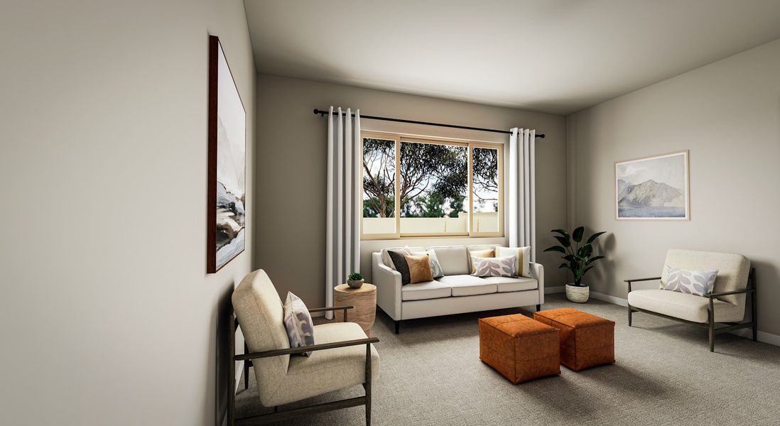 Representative furnished interior of a home built from the Dahlia Plan 5006 by Tri Pointe Homes in Soleo, San Tan Valley (Image 11).